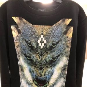 Marcelo Burlon Wolf Print Sweatshirt Black